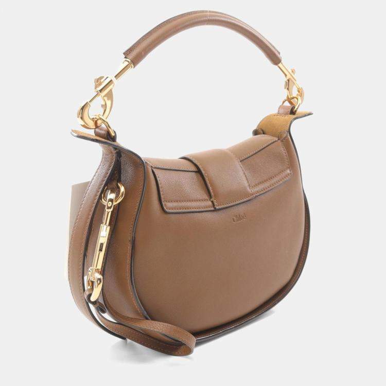 Pre Owned Chloe Ride Shoulder Bag Leather Brown