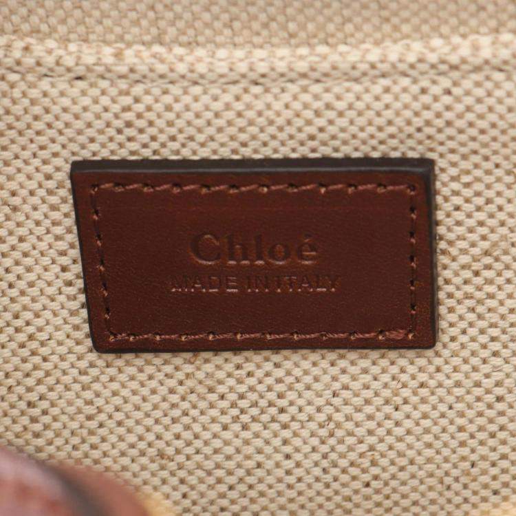 Pre Owned Chloe Paraty 24 Small Back Handbag Leather Brown