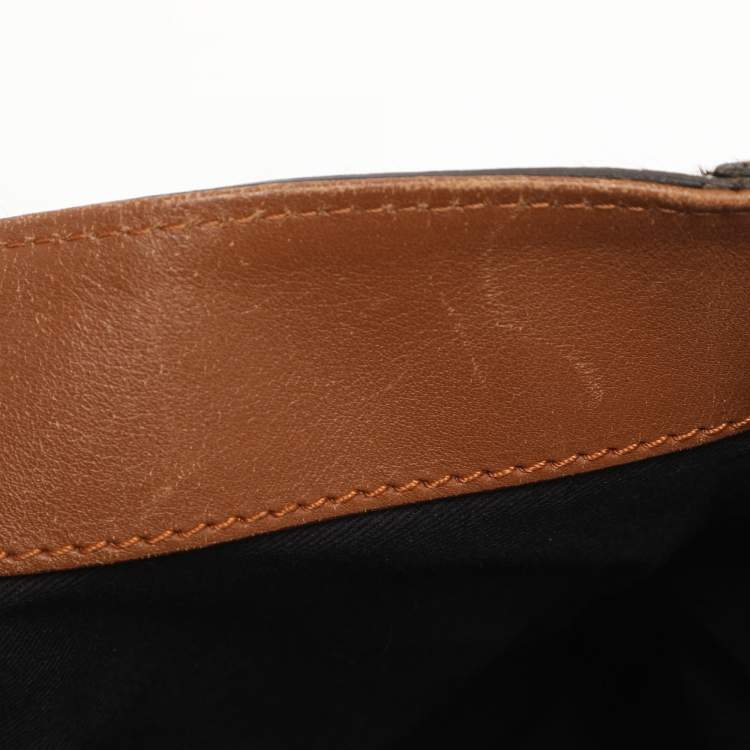 Pre Owned Chloe Brown Calfhair and Leather Darla Satchel 