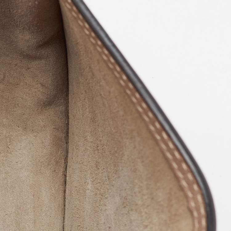 Pre Owned Chloe Beige Leather and Suede Small Nile Bracelet Shoulder Bag