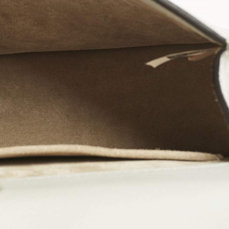 Pre Owned Chloe Grey Leather and Suede Small Nile Bracelet Shoulder Bag