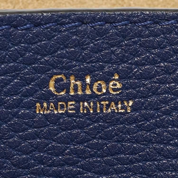 Pre Owned Chloe Navy Blue Medium Drew Shoulder Bag