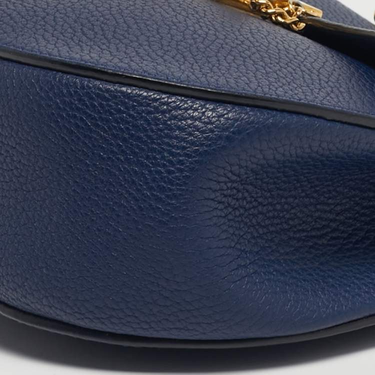 Pre Owned Chloe Navy Blue Medium Drew Shoulder Bag