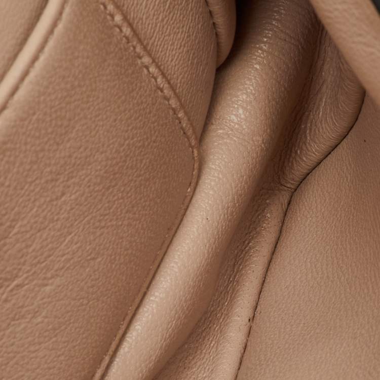 Pre Owned Chloe Beige Leather Mini Elsie Crossbody Bag