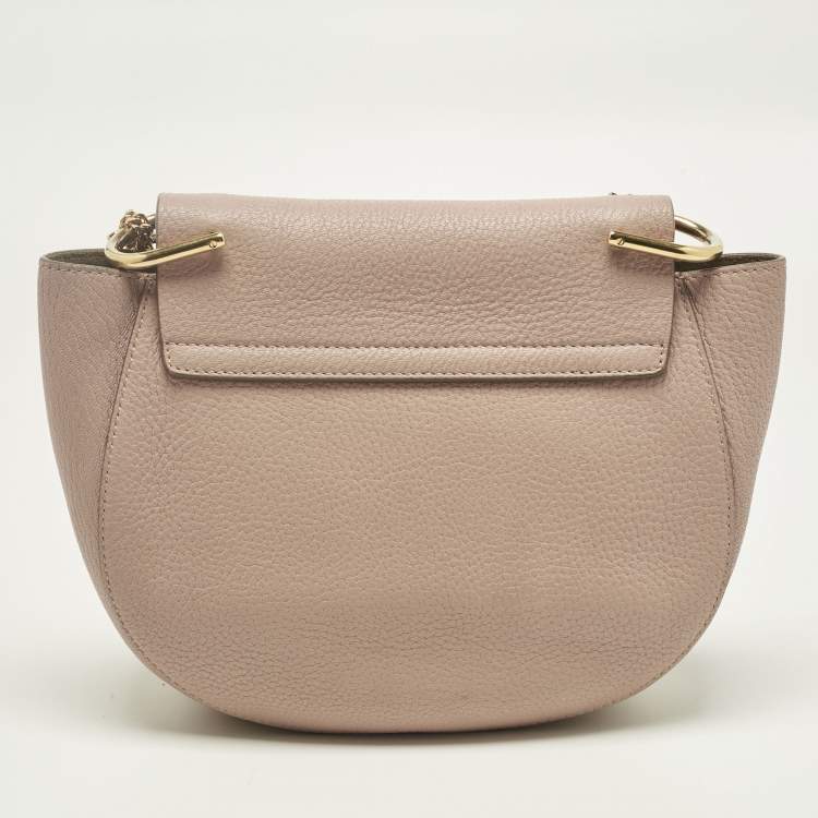 Pre Owned Chloe Pink Leather Medium Drew Shoulder Bag