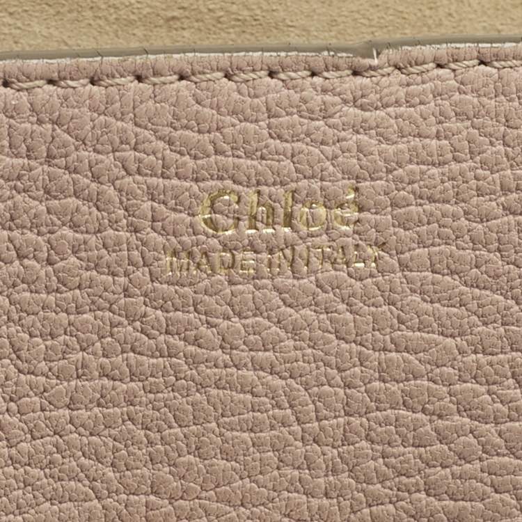 Pre Owned Chloe Pink Leather Medium Drew Shoulder Bag