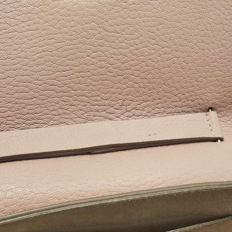 Pre Owned Chloe Pink Leather Medium Drew Shoulder Bag