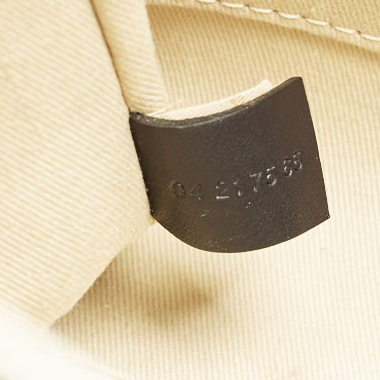 Pre Owned Chloé Beige/Black Canvas and Leather Small Woody Tote