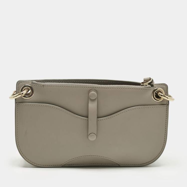 Pre Owned Chloe Beige Leather Tess Crossbody Bag