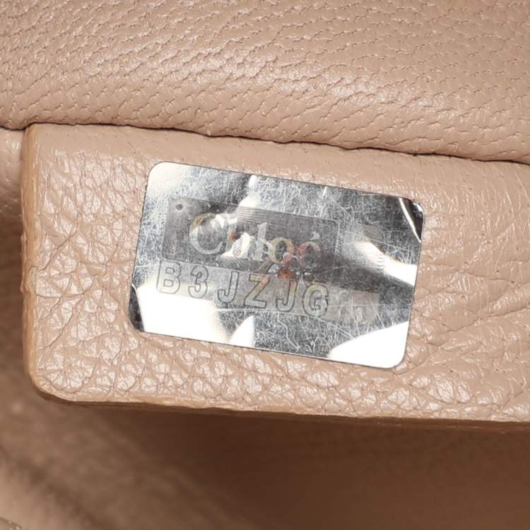 Pre Owned Chloe Turquoise Leather Mini Elsie Crossbody Bag