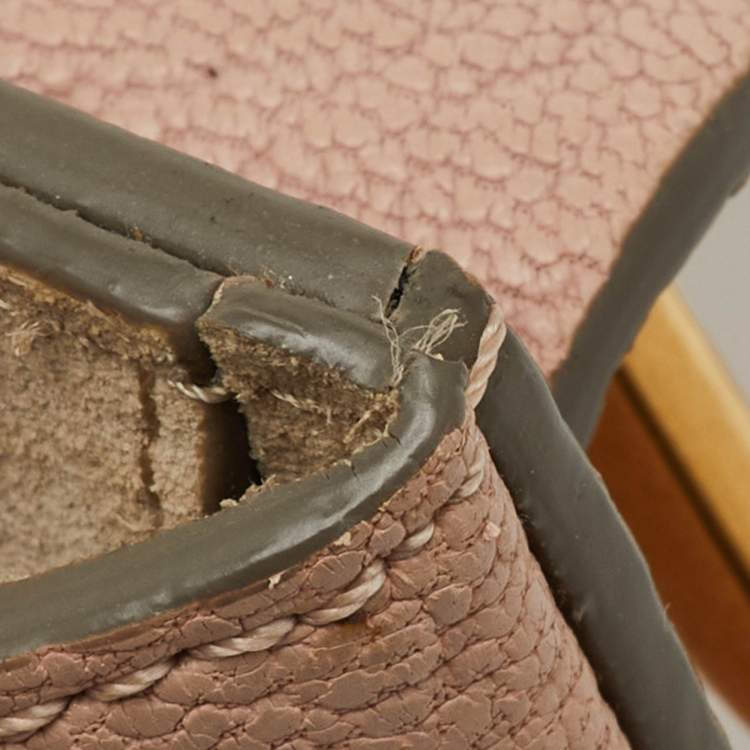 Pre Owned Chloe Beige Leather Small Drew Chain Shoulder Bag