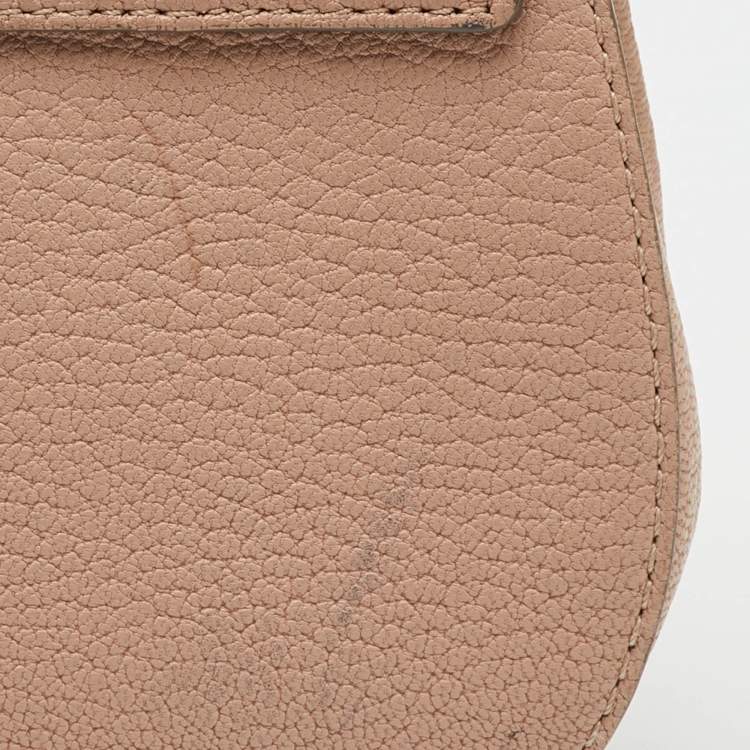 Pre Owned Chloe Beige Leather Small Drew Chain Shoulder Bag