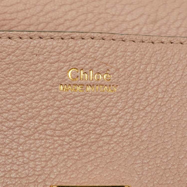 Pre Owned Chloe Beige Leather Small Drew Chain Shoulder Bag