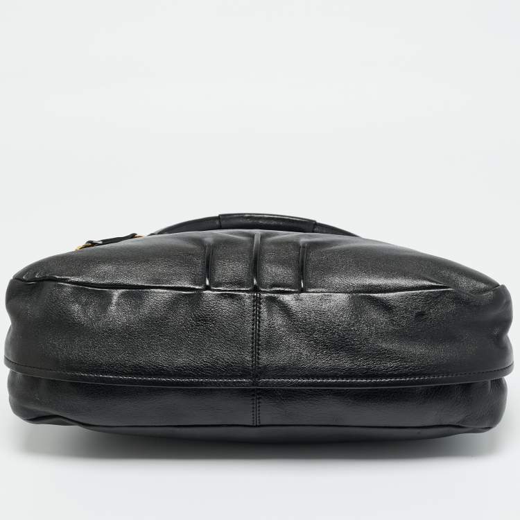 مملوكة مسبقًا Chloe Black Leather Margaret Shoulder Bag