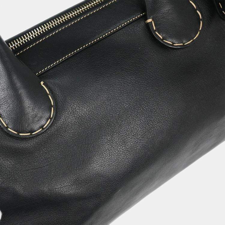 Pre Owned Chloe Black Edith 2way Handbag