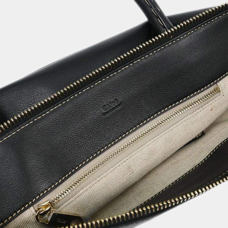 Pre Owned Chloe Black Edith 2way Handbag