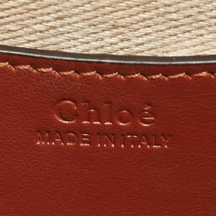 Pre Owned Chloe Tess Small Brown Leather and Suede Shoulder Bag