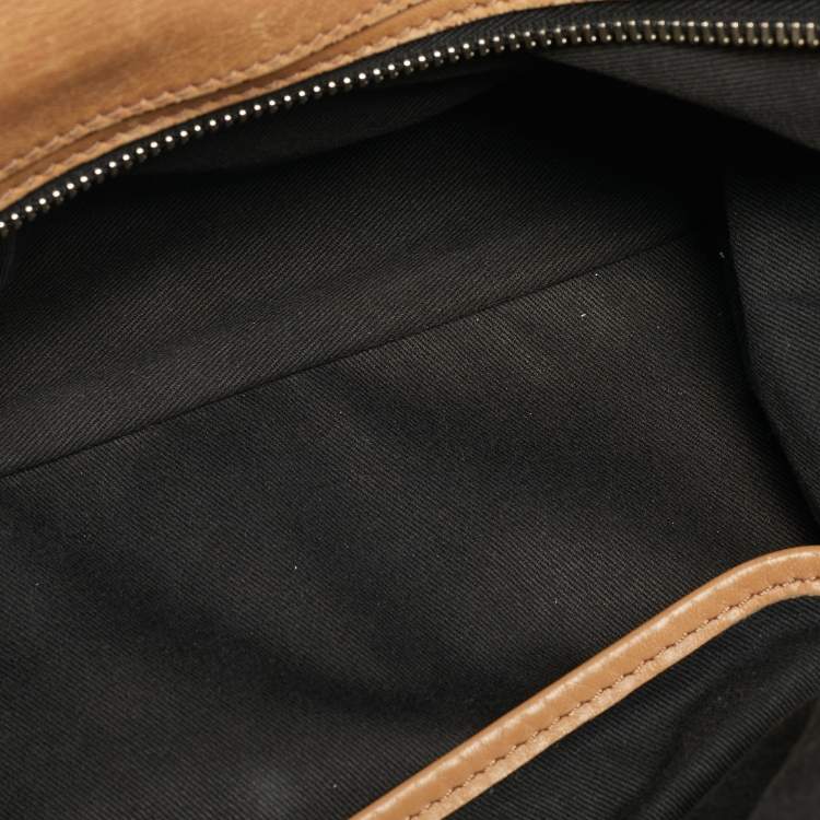 Pre Owned Chloe Betty Tan Leather Zip Satchel