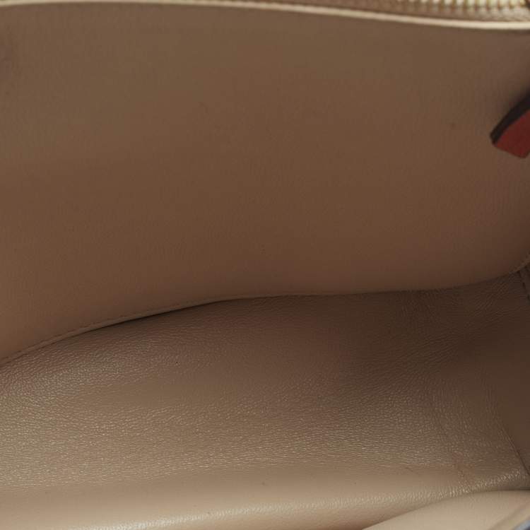 Pre Owned Chloe Mily Orange Leather and Suede Shoulder Bag