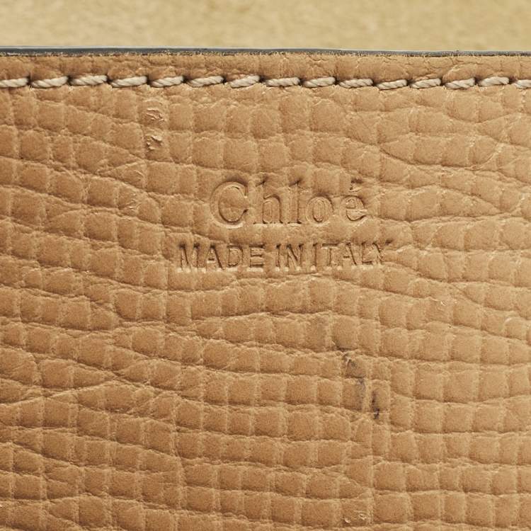 Pre Owned Chloe Drew Medium Brown/Yellow Leather Shoulder Bag