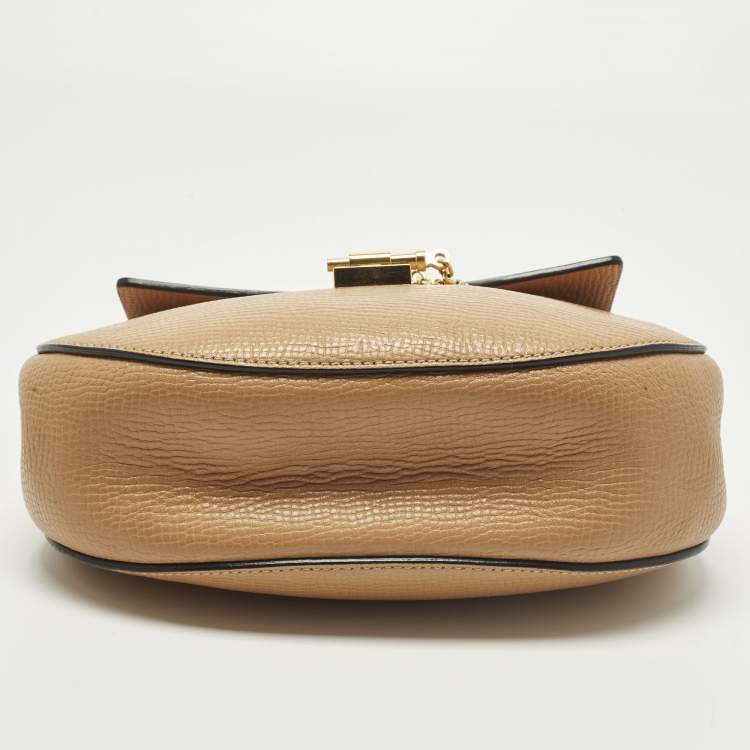 Pre Owned Chloe Drew Medium Brown/Yellow Leather Shoulder Bag