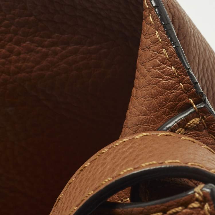 Pre Owned Chloe Marcie Small Brown Leather Shoulder Bag