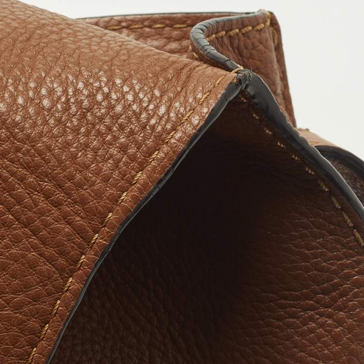 Pre Owned Chloe Marcie Small Brown Leather Shoulder Bag