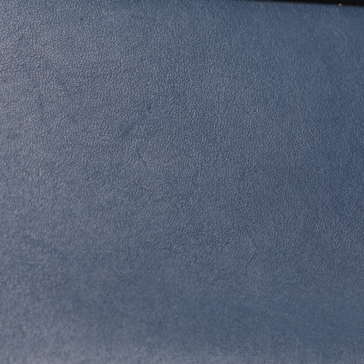 Pre Owned Chloe Elsie Small Blue Leather Shoulder Bag