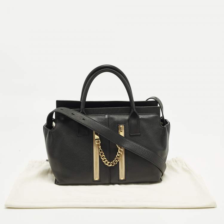 Pre Owned Chloé Cate Black Leather Tote