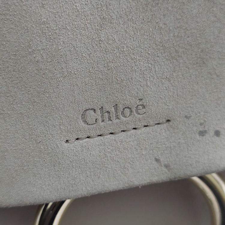 Pre Owned Chloe Brown Leather and Suede Payback Large