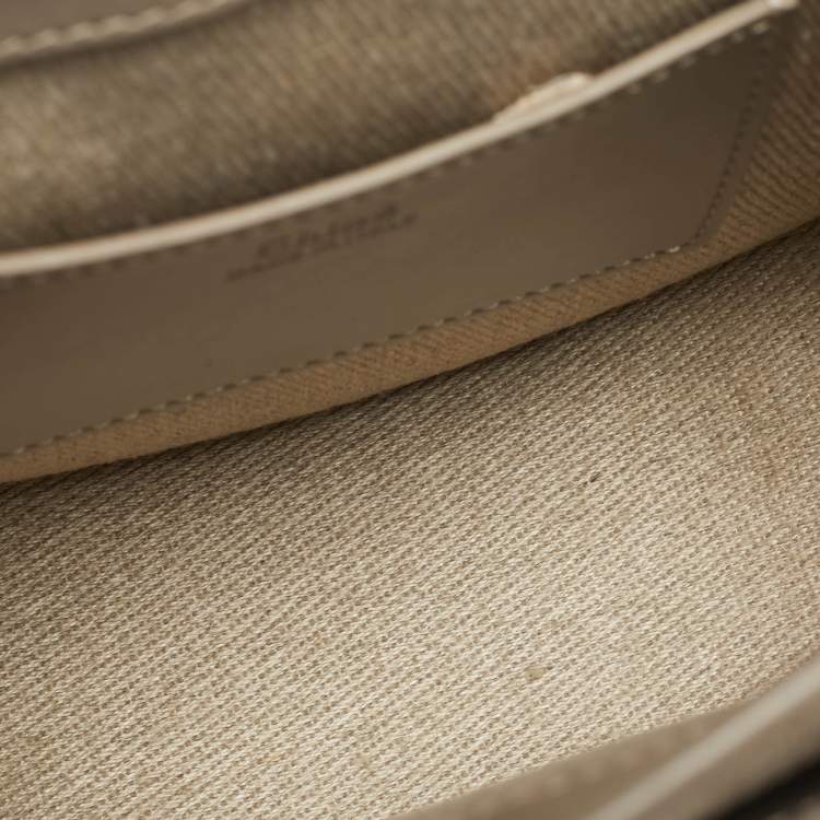 Pre Owned Chloe Tess Small Grey Leather and Suede Shoulder Bag