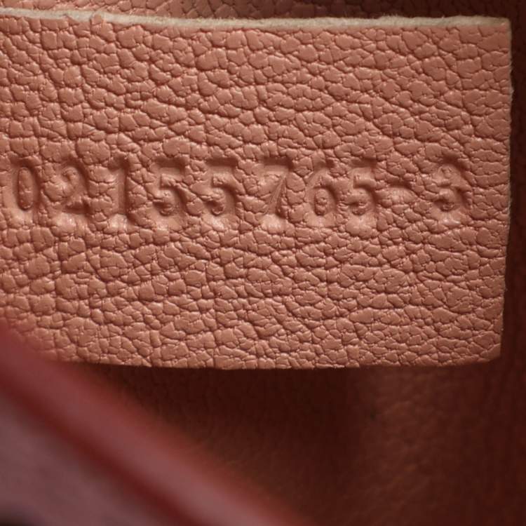 Pre Owned Chloe Elsie Small Pink Perforated Leather Shoulder Bag