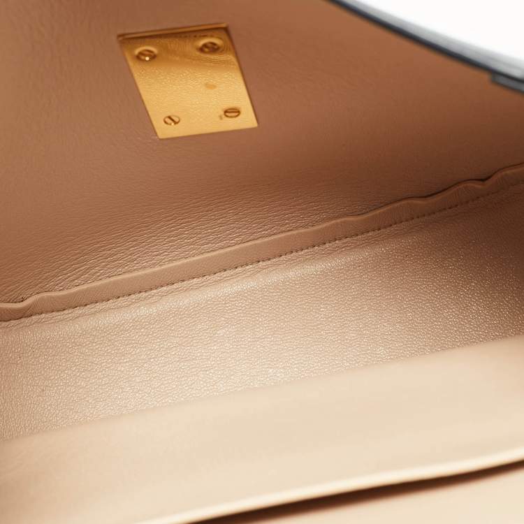 مملوكة مسبقًا Chloe Drew Medium Black/Beige Leather and Python Shoulder Bag