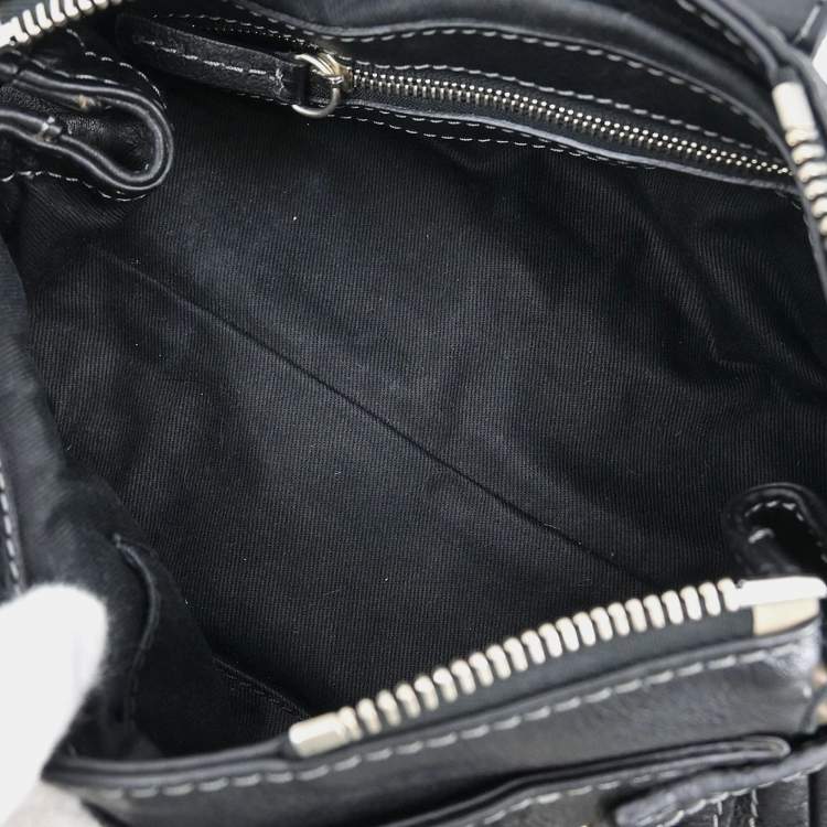 Pre Owned Chloe Paddington Mini Black Leather Shoulder Bag