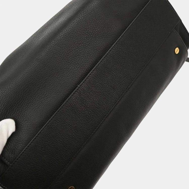 Pre Owned Chloe Dree Black Leather Shoulder Bag