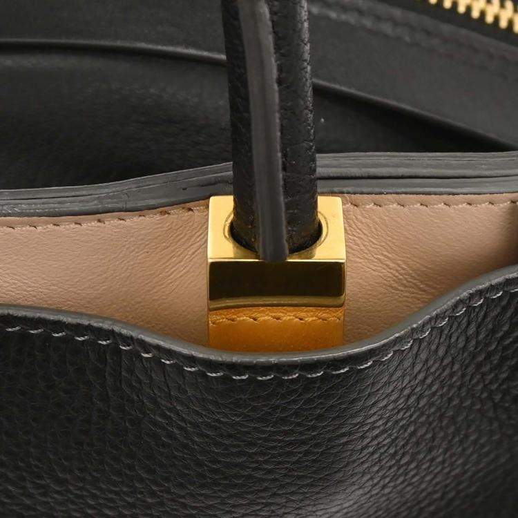 Pre Owned Chloe Dree Black Leather Shoulder Bag