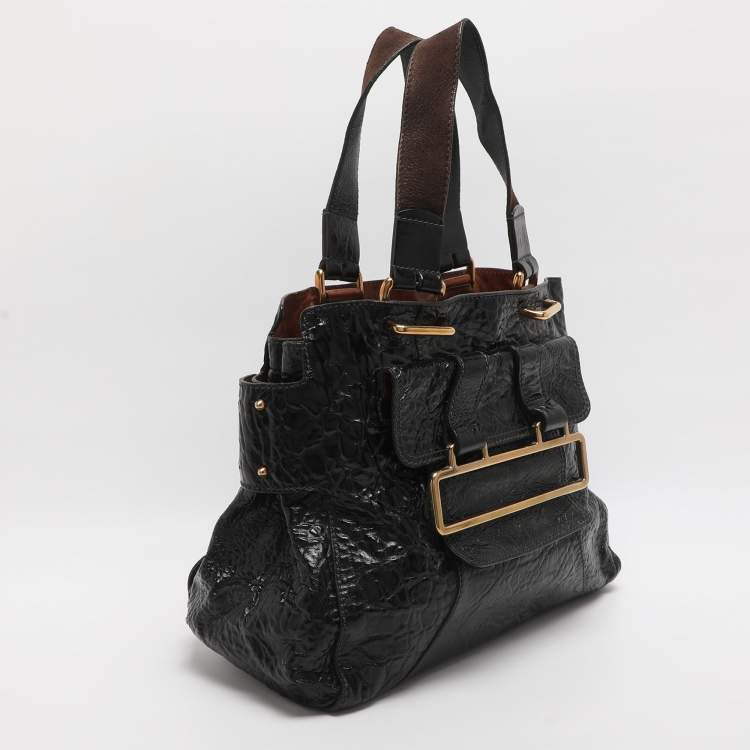مملوكة مسبقًا Chloe Black Patent Leather Tote
