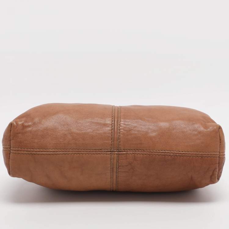 Pre Owned Chloe Beige Leather Frame Shoulder Bag