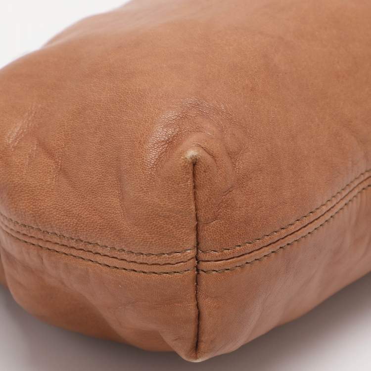 Pre Owned Chloe Beige Leather Frame Shoulder Bag