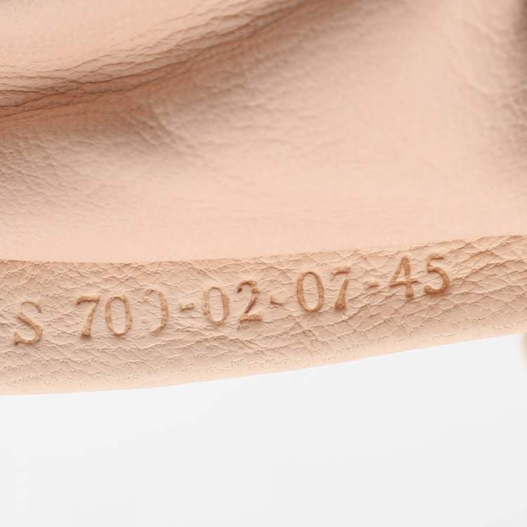 Pre Owned Chloe Beige Leather Frame Shoulder Bag