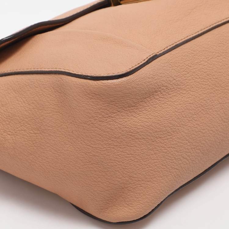 Pre Owned Chloé Elsie Medium Pink Leather Shoulder Bags