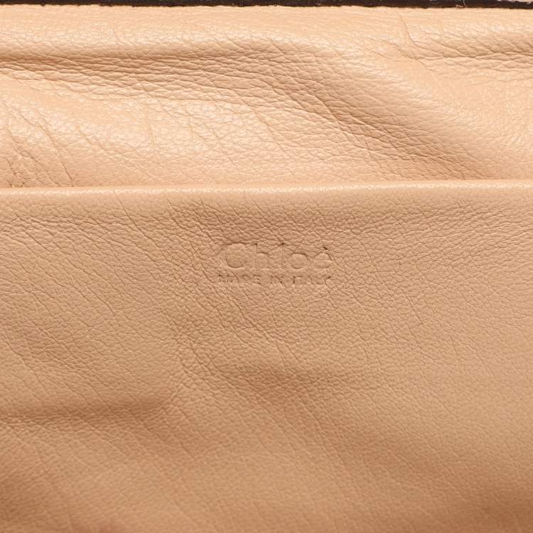 Pre Owned Chloé Elsie Medium Pink Leather Shoulder Bags