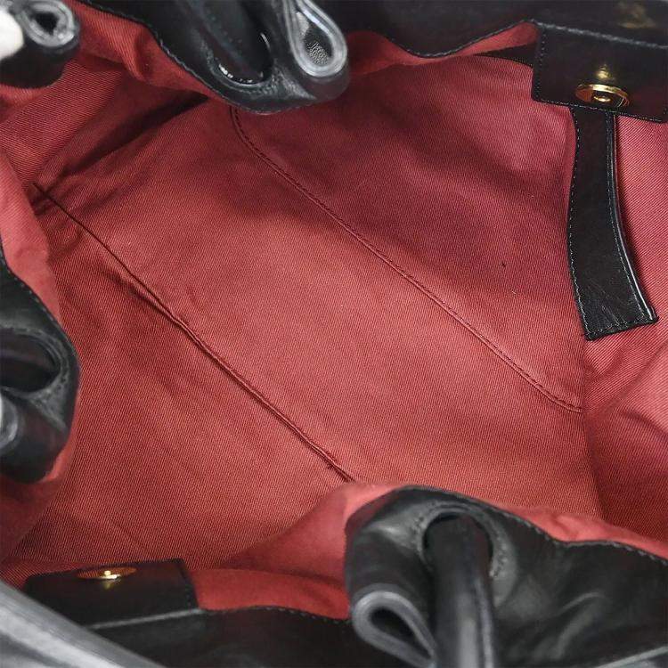 Pre Owned Chloe Black Victoria Tote Handbag