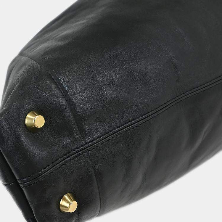 Pre Owned Chloe Black Victoria Tote Handbag