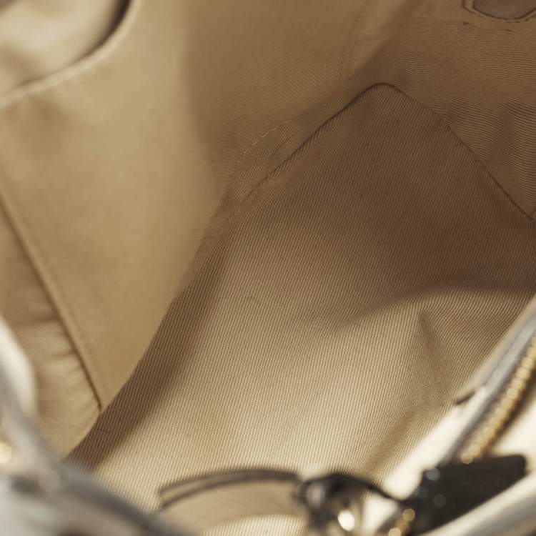 Pre Owned Chloe Faye Day Small Beige Leather and Suede Backpack