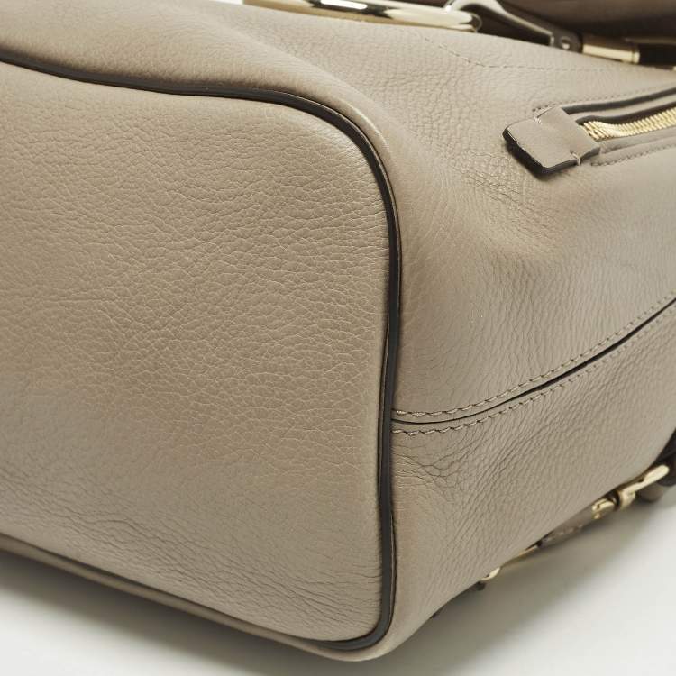 Pre Owned Chloe Faye Day Small Beige Leather and Suede Backpack