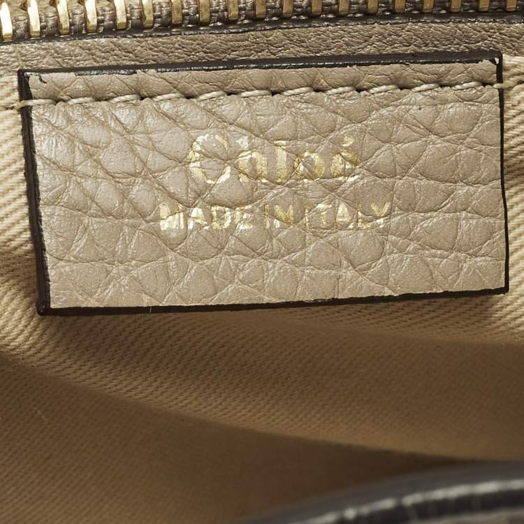 Pre Owned Chloe Faye Day Small Beige Leather and Suede Backpack