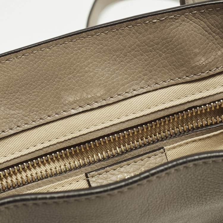 Pre Owned Chloe Faye Day Small Beige Leather and Suede Backpack