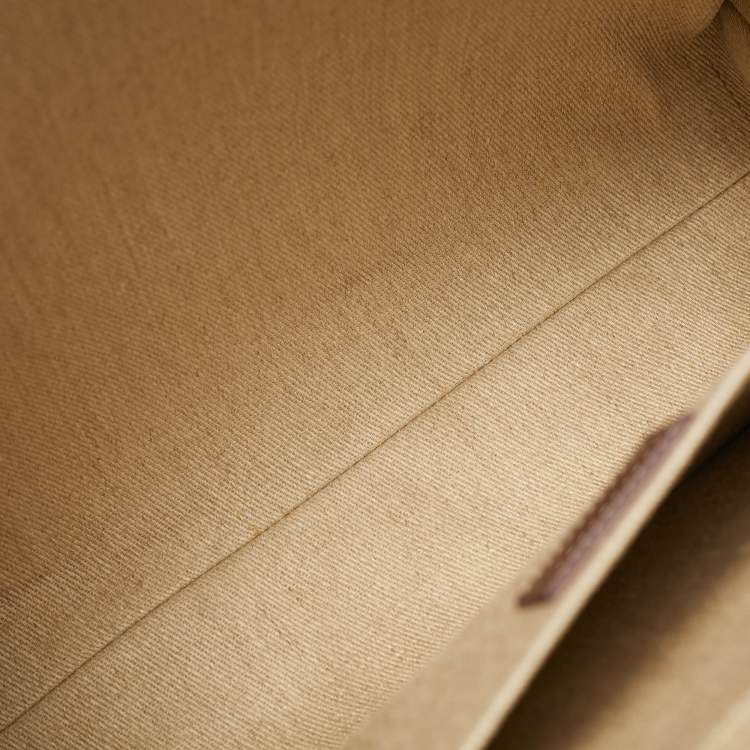 Pre Owned Chloé Woody Medium Beige/Pink Canvas Tote