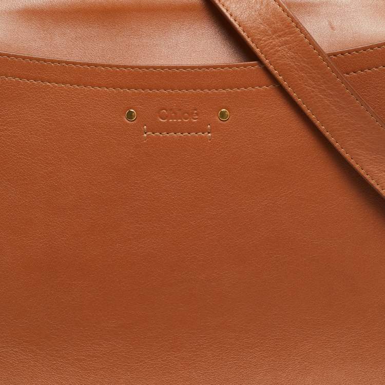 Pre Owned Chloe Roy Brown/Black Leather Shoulder Bag